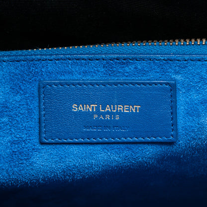 Saint Laurent Calfskin Small Sac De Jour Blue Majorelle 6 of 7