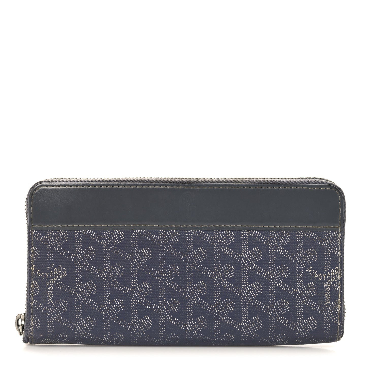 Goyardine Matignon Zip Around GM Wallet Grey