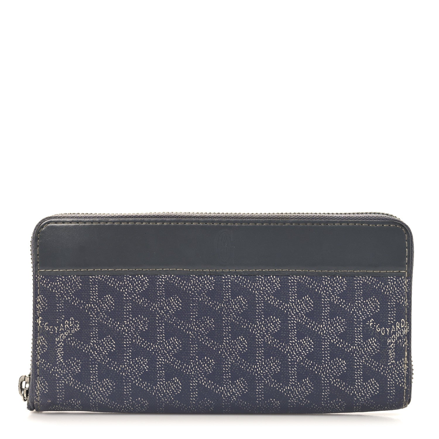 Goyard Goyardine Matignon Zip Around GM Wallet Grey 1 of 10