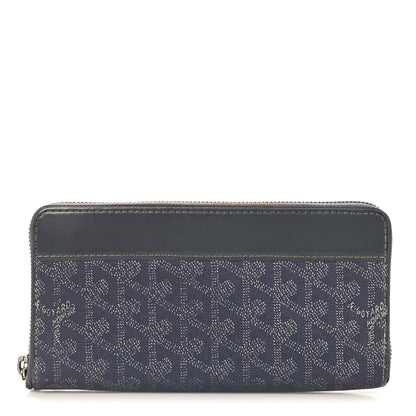 Goyard Goyardine Matignon Zip Around GM Wallet Grey 1 of 10