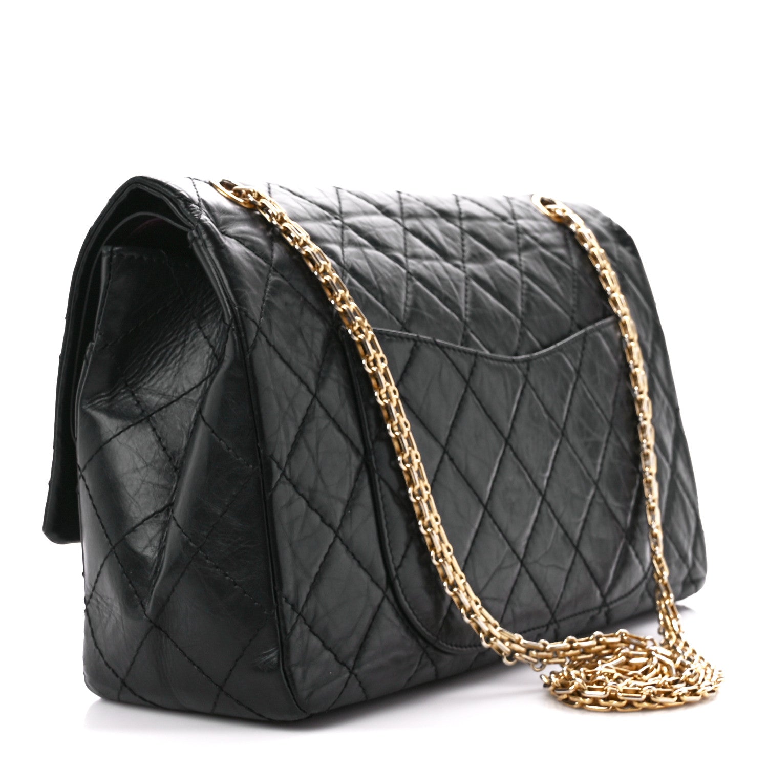 Chanel Aged Calfskin Quilted 2.55 Reissue 227 Flap Black 3 of 12