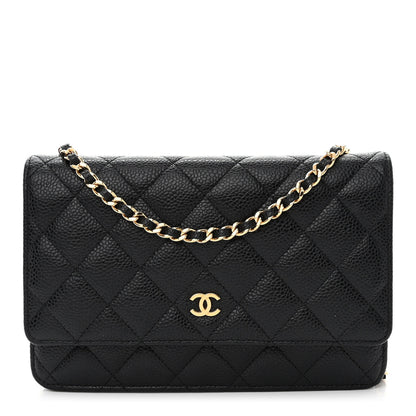 Chanel Caviar Quilted Wallet on Chain WOC Black 1 of 11