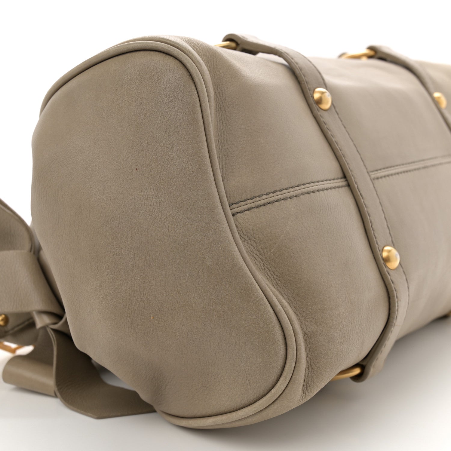 Miu Miu Vitello Medium Bow Bag Grey 9 of 15