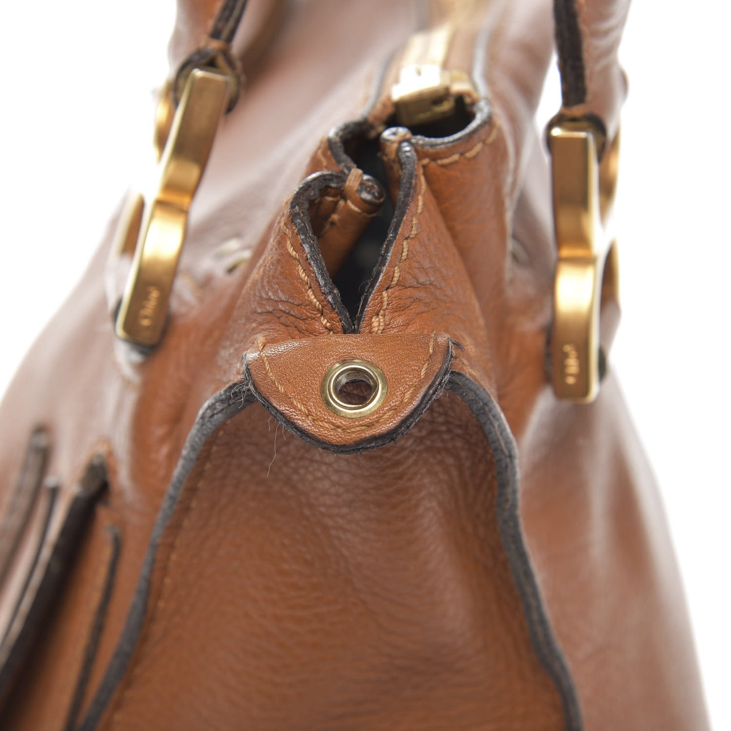 Calfskin Medium Marcie Satchel Tan