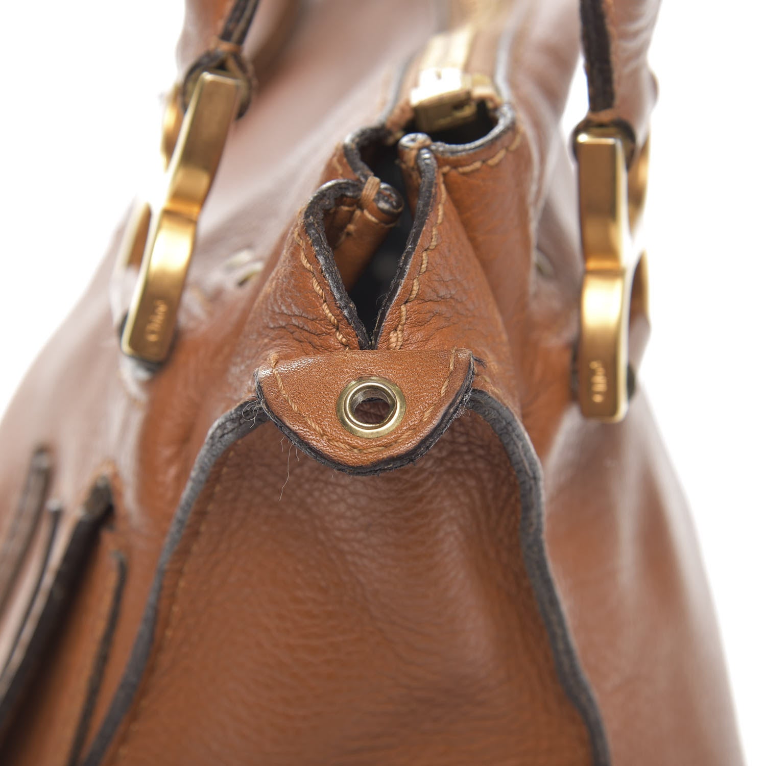 Chloe Calfskin Medium Marcie Satchel Tan 9 of 13