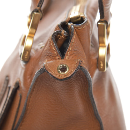 Chloe Calfskin Medium Marcie Satchel Tan 9 of 13