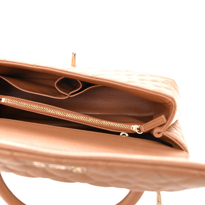 Chanel Caviar Quilted Small Coco Handle Flap Brown 7 of 10
