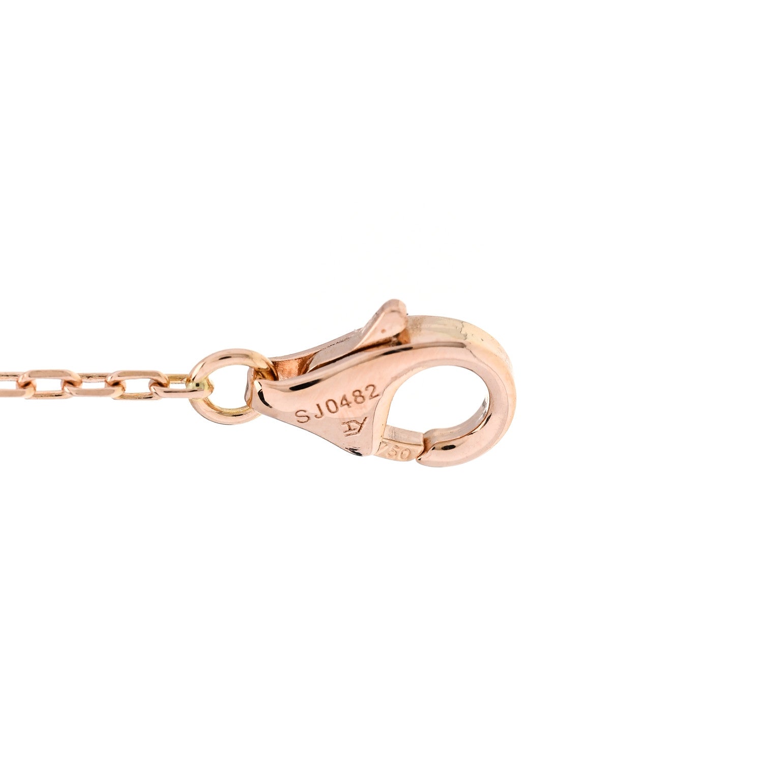 Cartier 18K Pink Gold Pink Sapphire Logo De Cartier Bracelet 3 of 3