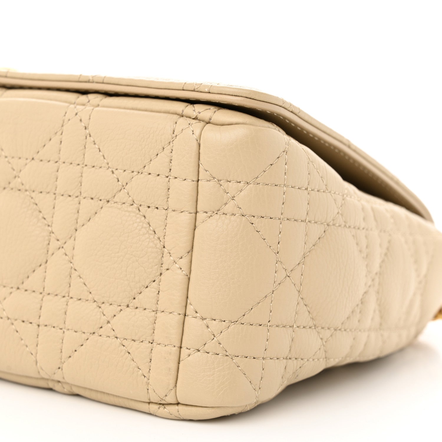 Christian Dior Supple Calfskin Cannage Medium Caro Bag Beige 10 of 10