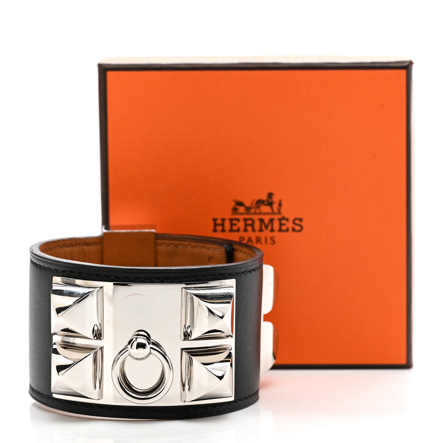 Hermes Box Collier de Chien CDC Bracelet S Black 6 of 6