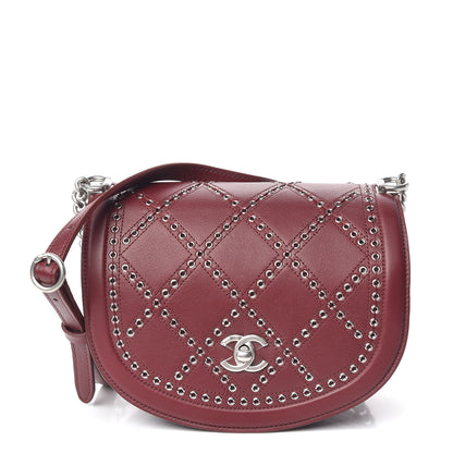 Chanel Calfskin Coco Eyelets Small Flap Bag Red 1 of 10