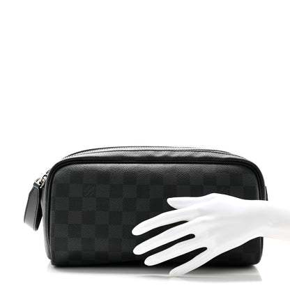 Louis Vuitton Damier Graphite Dopp Kit Toilet Pouch 2 of 7