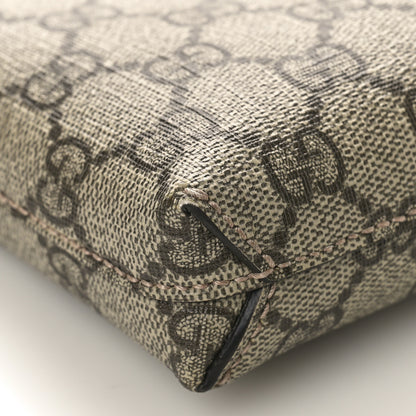 Gucci GG Supreme Monogram Azalea Calfskin Small Retro Interlocking G Wristlet Messenger Bag Beige Ebony Brown Sugar 7 of 8