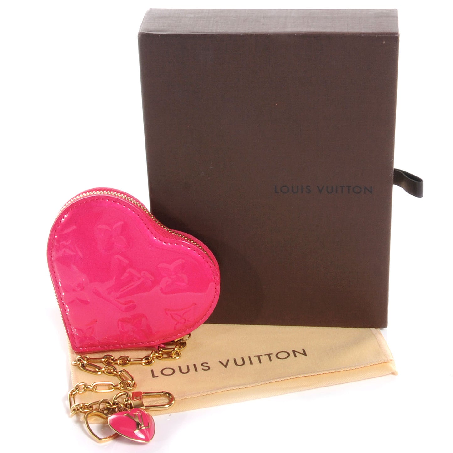 Vernis Heart Coin Purse Rose Pop
