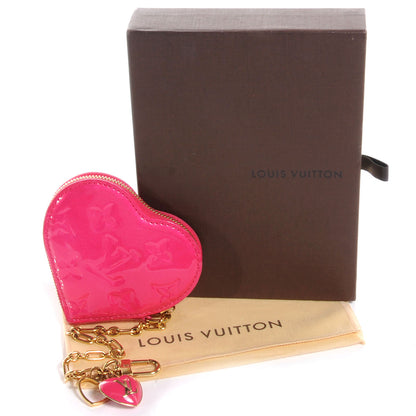 Louis Vuitton Vernis Heart Coin Purse Rose Pop 5 of 8