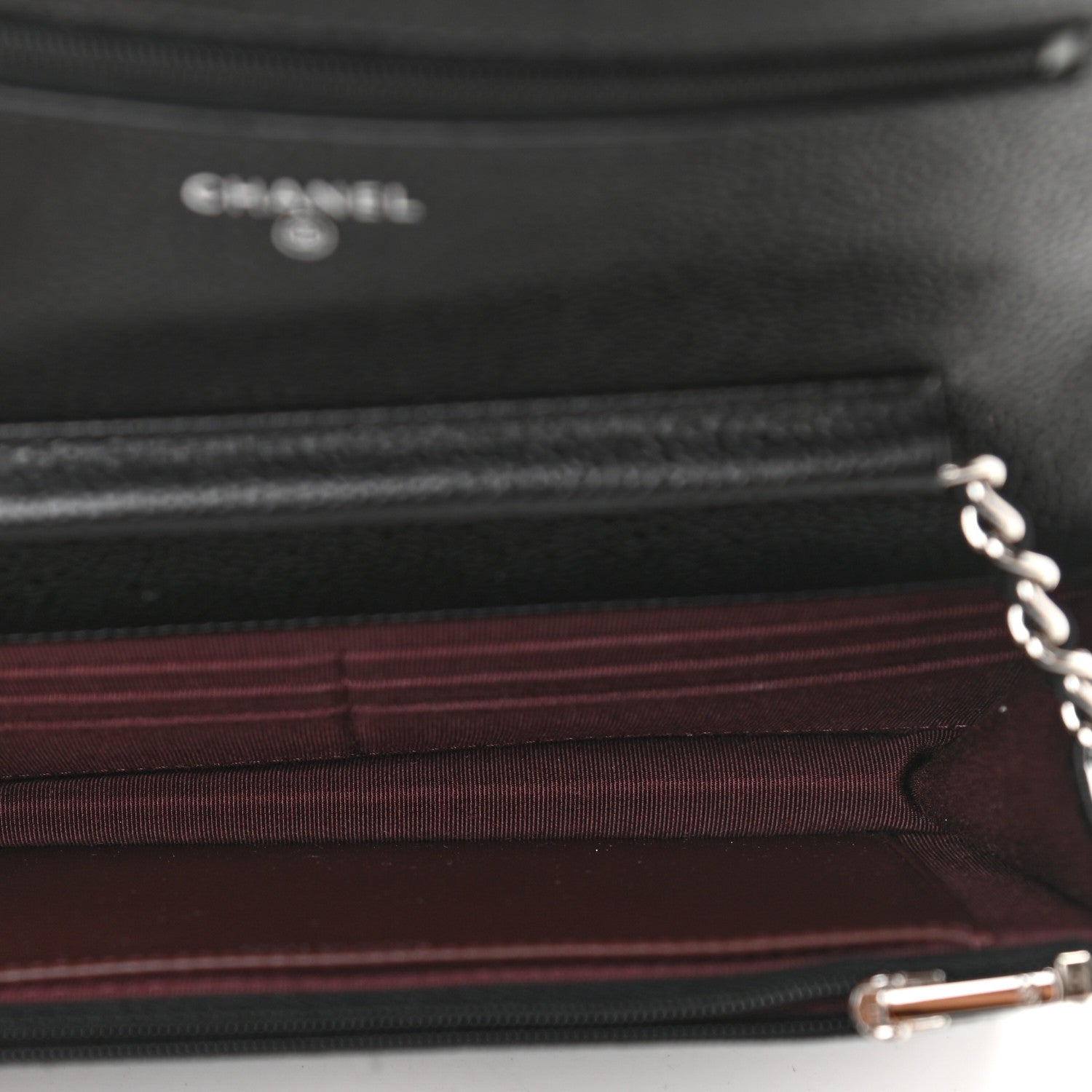 Chanel Caviar Quilted Wallet On Chain WOC Black 5 of 10