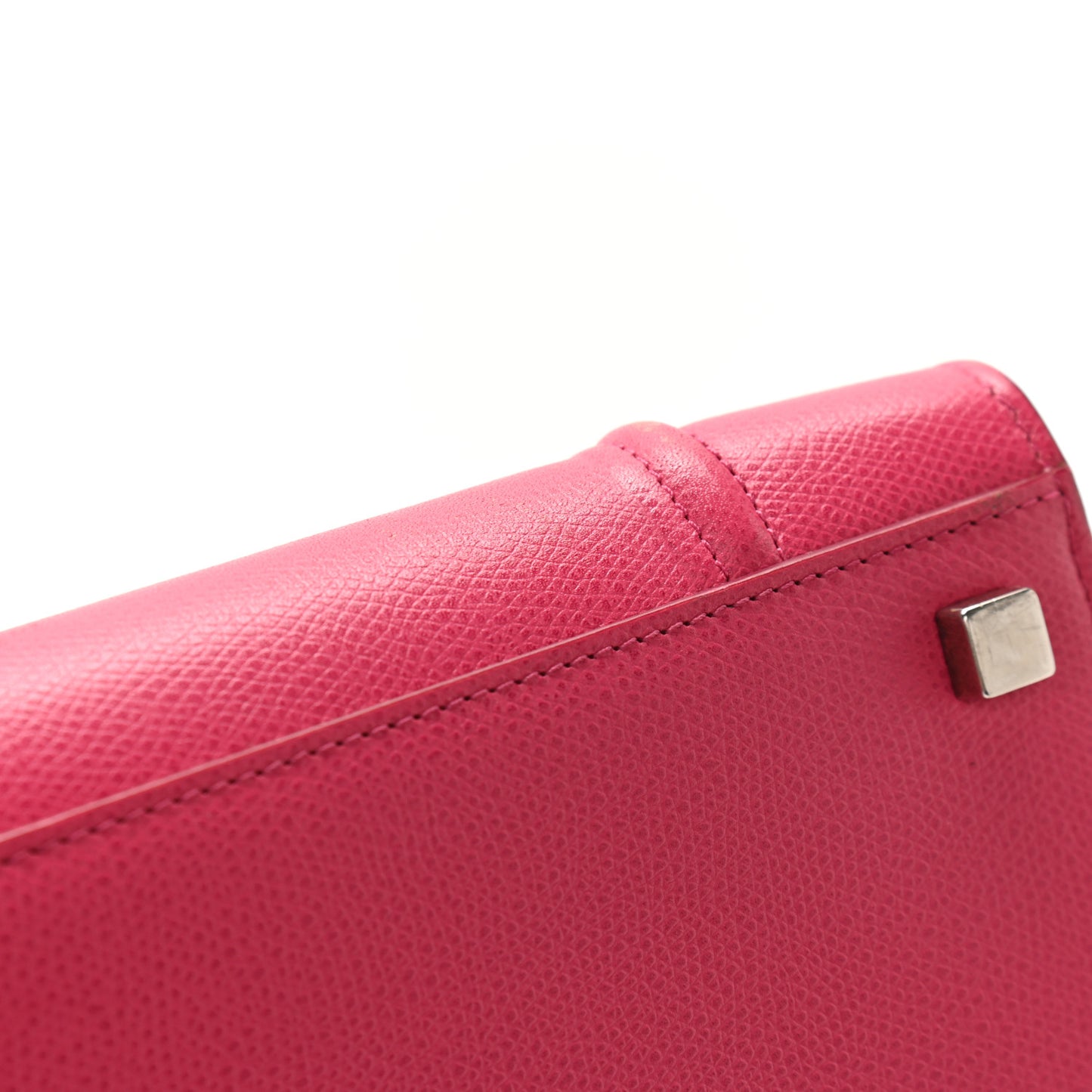 Grained Calfskin Medium Phantom Luggage Fuchsia