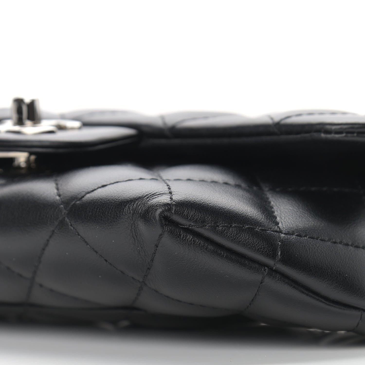 Chanel Calfskin Quilted CC Uniform Flap Belt Bag Black 10 of 11