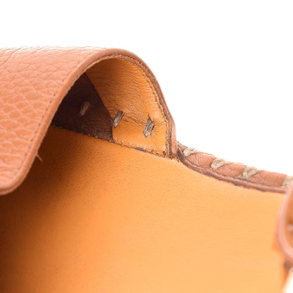 Valentino Garavani Grained Calfskin Rockstud Ankle Wrap Espadrille Flats 37 Cognac 17 of 17