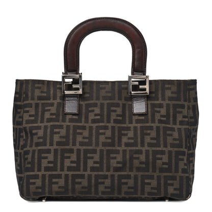 Fendi Zucca Top Handle Tote Tobacco 1 of 19