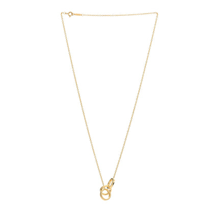 Tiffany 18K Yellow Gold 1837 Interlocking Circles Lariat Necklace 2 of 3