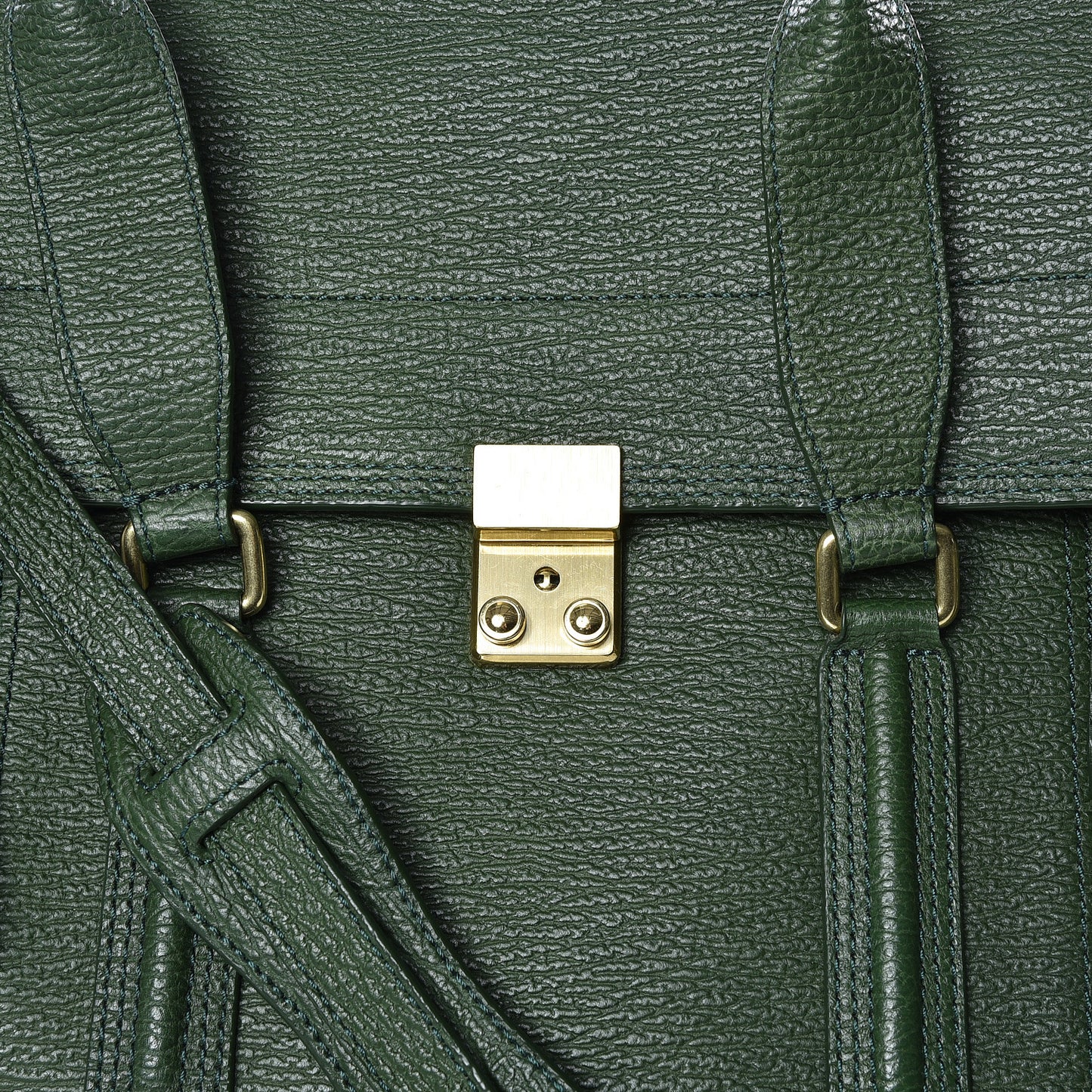 3.1 Textured Calfskin Large Pashli Satchel Jade