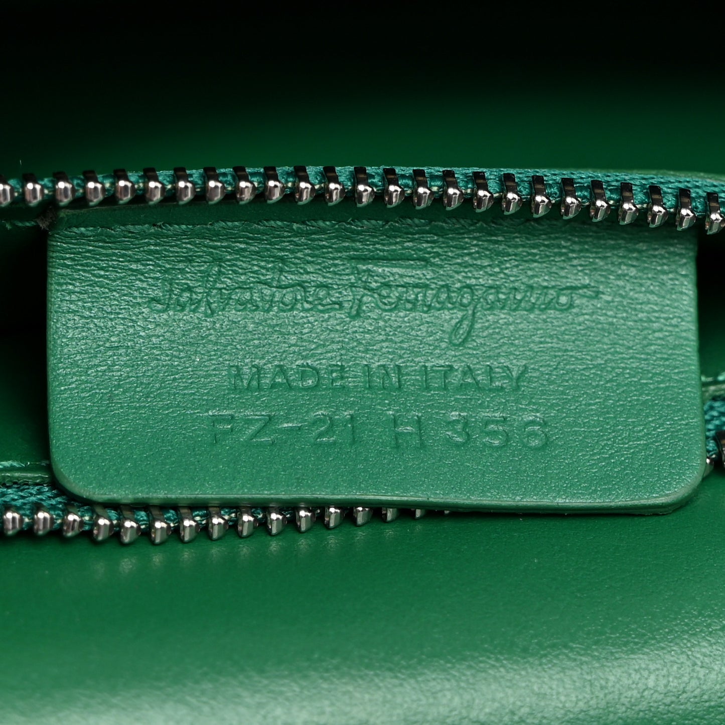 Calfskin Reptile Embossed Joanne Crossbody Emerald Green