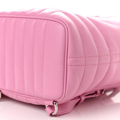 Burberry Lambskin Quilted Mini Lola Backpack Primrose Pink 9 of 10