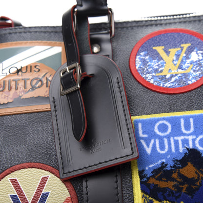 Louis Vuitton Damier Graphite Alps Keepall Bandouliere 45 10 of 11