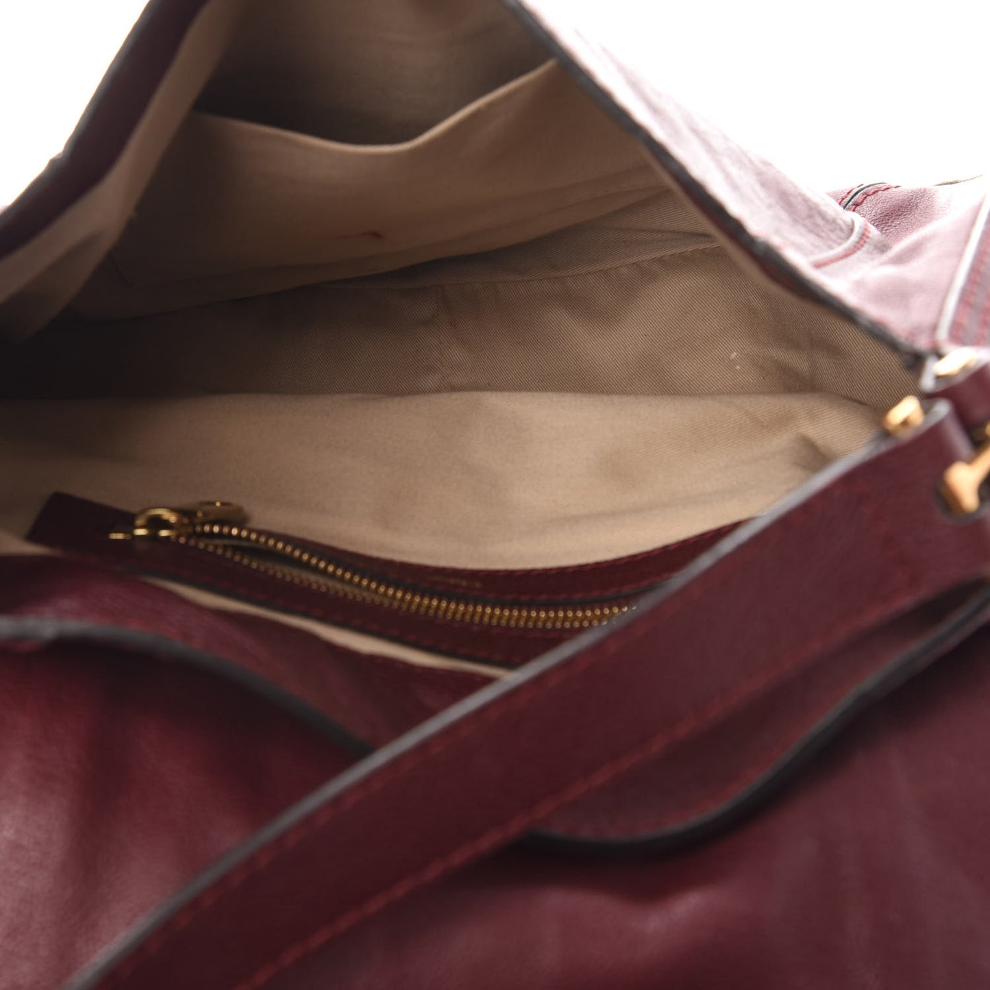Calfskin Georgia Hobo Burgundy