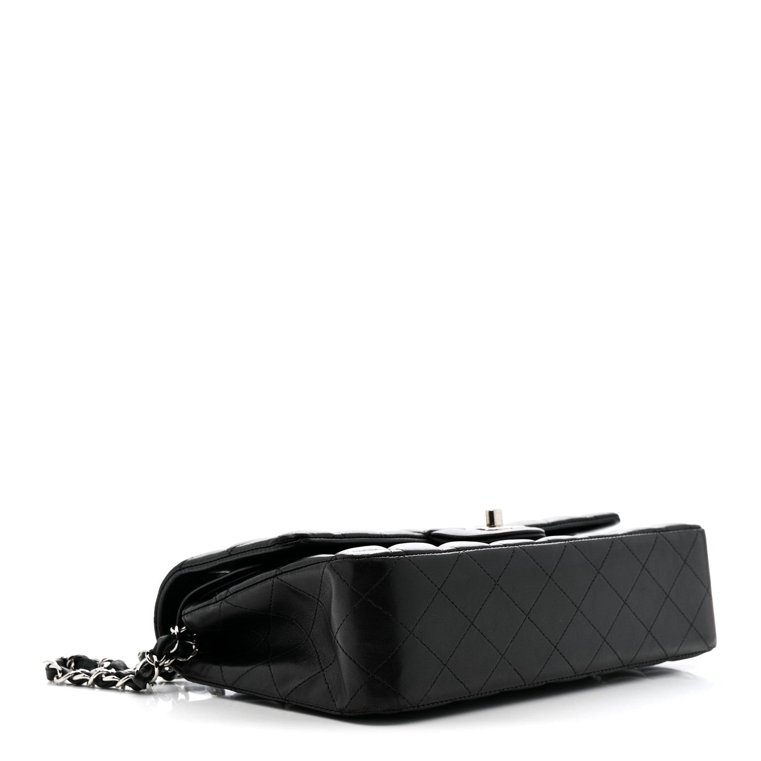 Chanel Lambskin Quilted Medium Double Flap Black 4 of 16