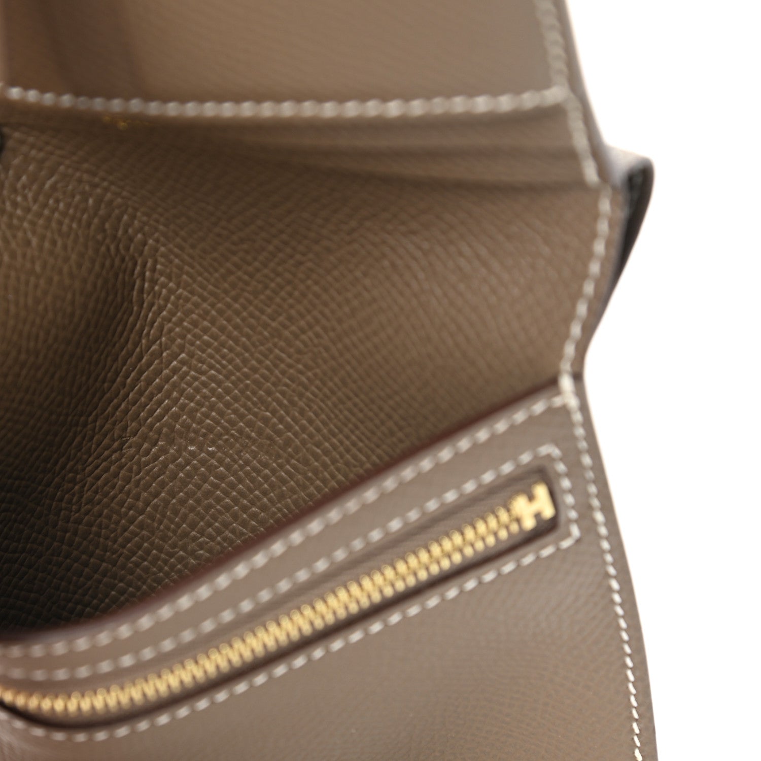 Hermes Epsom Bearn Compact Wallet Etoupe 7 of 9
