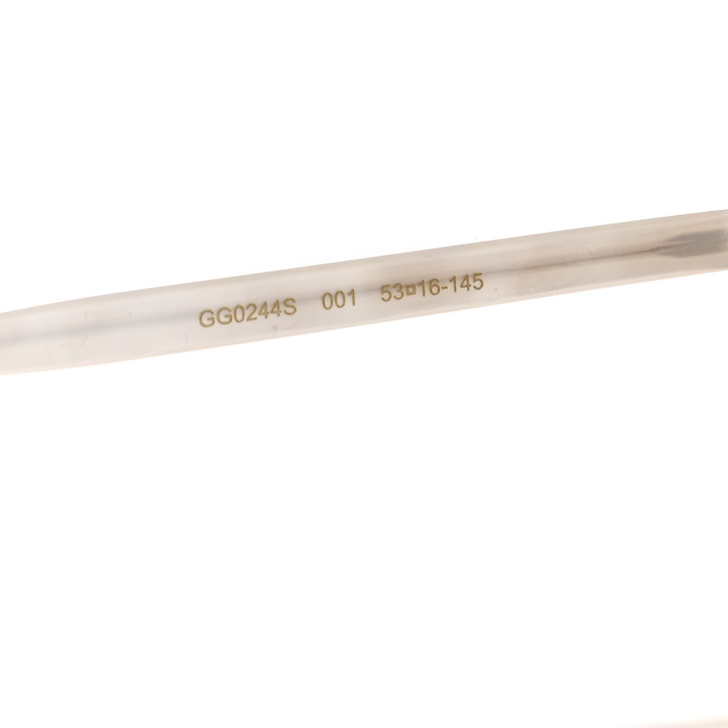 Round Metal Sunglasses GG0244S Gold