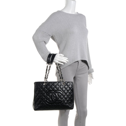 Chanel Caviar Grand Shopping Tote GST Black 2 of 7