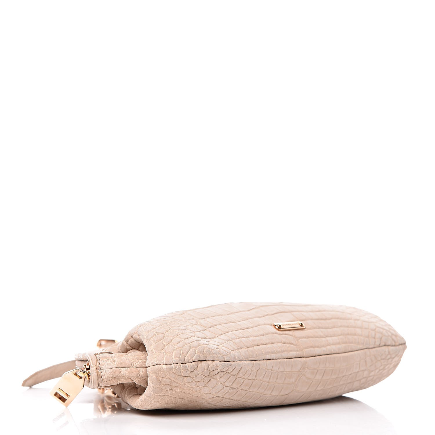 Burberry Nubuck Alligator Small Wilburg Clutch Natural Nude 4 of 12