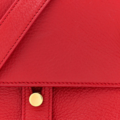 Saint Laurent Calfskin Canvas Small Muse Two Red 8 of 18
