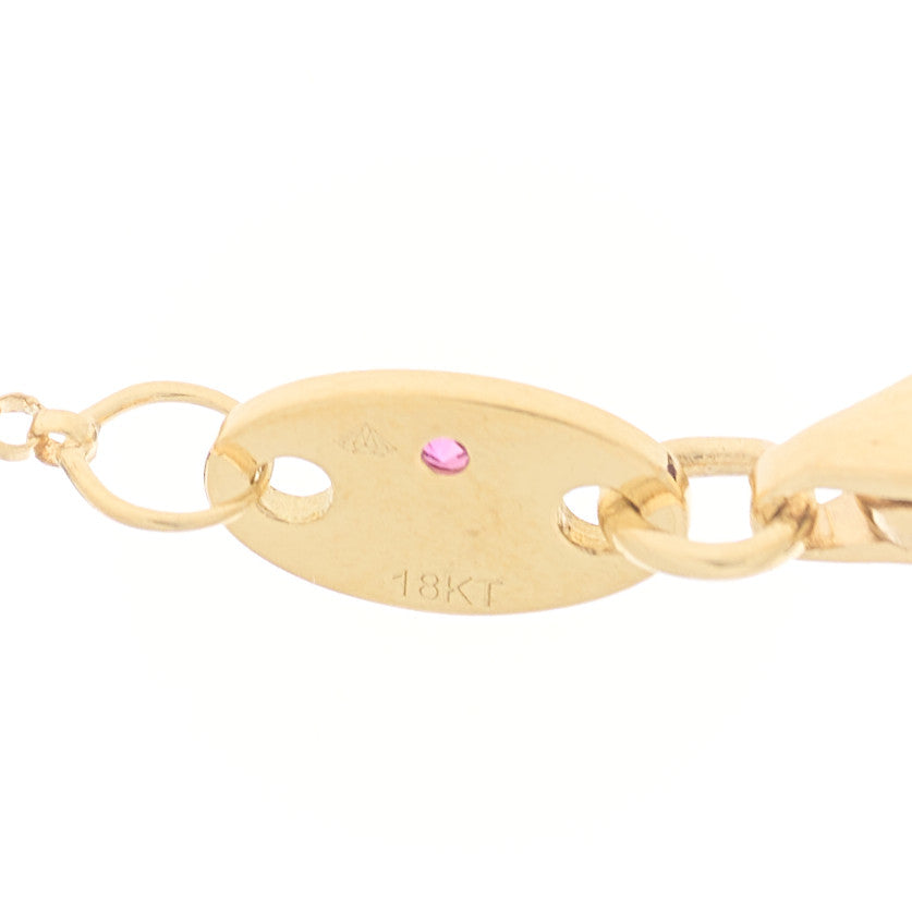 Roberto Coin 18K Yellow Gold Diamond Mother of Pearl Venetian Princess Medium Flower Pendant Necklace 4 of 5