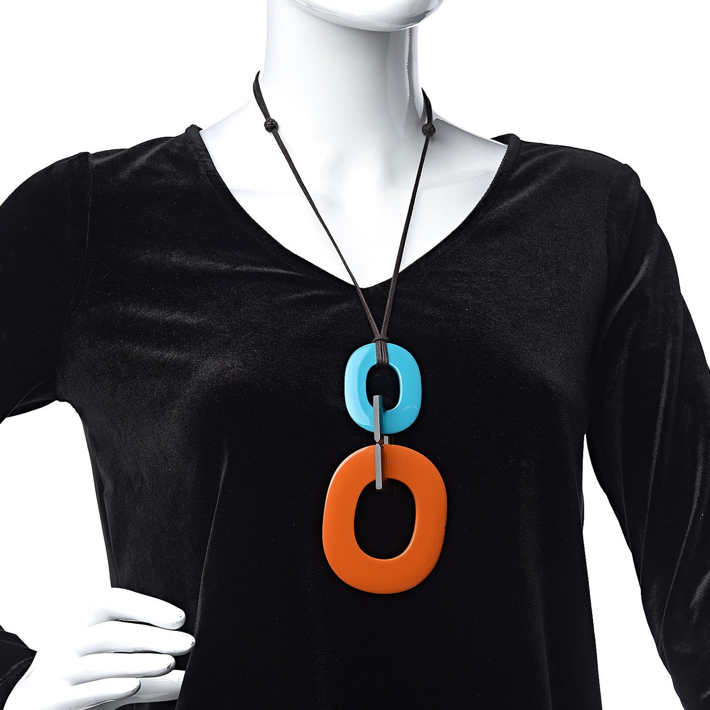 Lacquered Buffalo Horn Kara Necklace