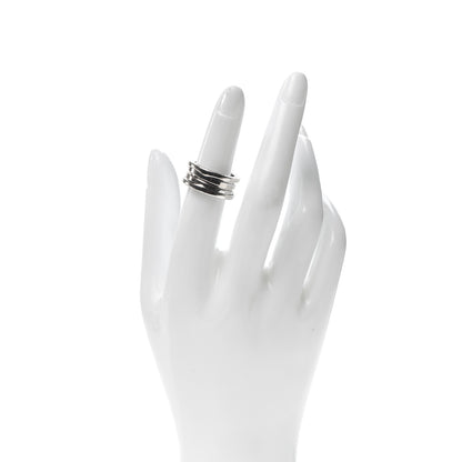 Bulgari 18K White Gold B.Zero1 Three-Band Ring 50 5.5 2 of 6