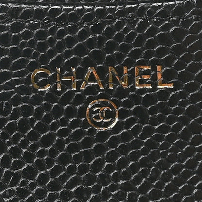 Chanel Caviar Quilted Compact Flap Wallet Black 6 of 9