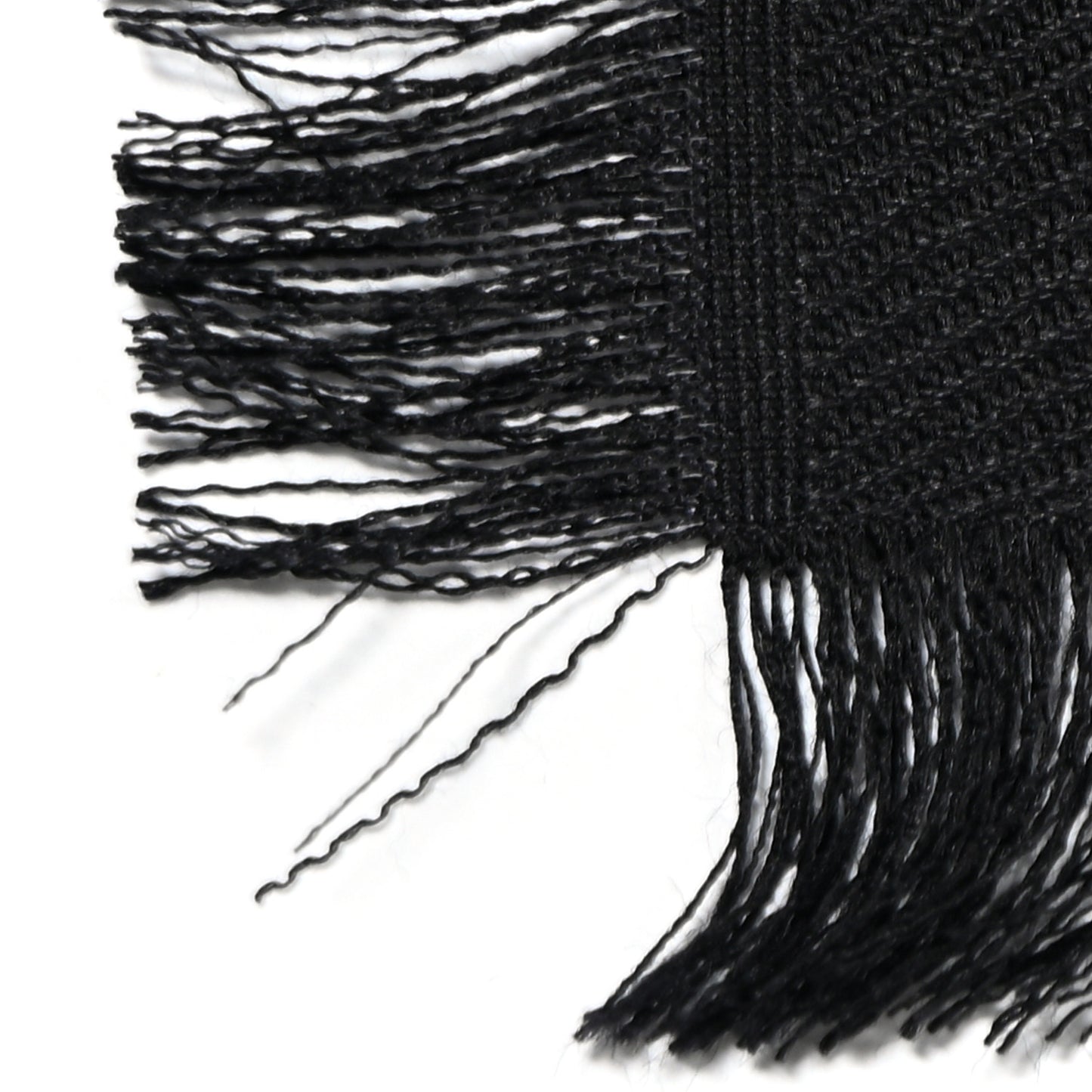 LOUIS VUITTON Silk Wool Monogram Teddy Shawl Black