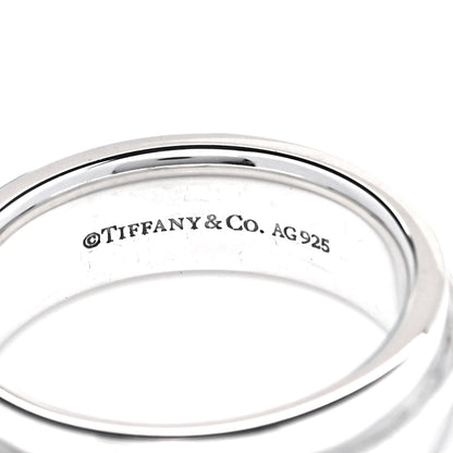 Tiffany Sterling Silver T Two Ring 52 6 4 of 5