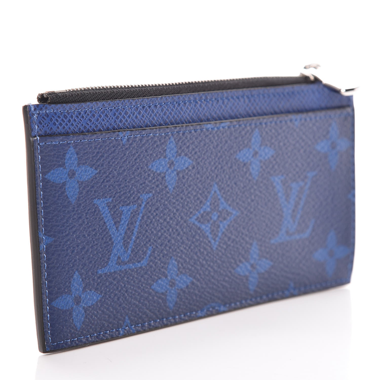 Louis Vuitton Monogram Taiga Coin Card Holder Cobalt 3 of 8