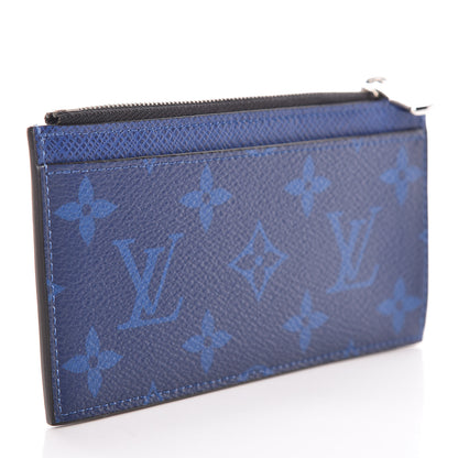 Louis Vuitton Monogram Taiga Coin Card Holder Cobalt 3 of 8