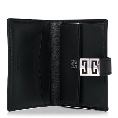 Givenchy Lambskin Logo Embossed 4G High Frequency Card Case Black 7 of 12