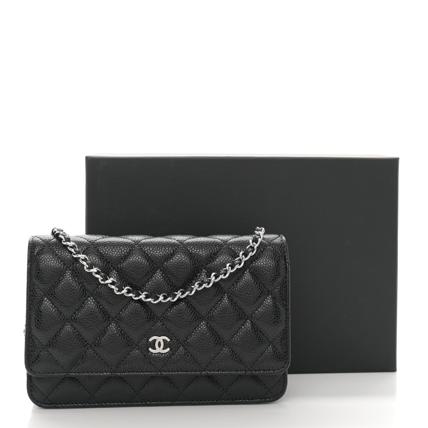 Chanel Caviar Quilted Wallet on Chain WOC Black 12 of 12