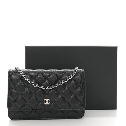 Chanel Caviar Quilted Wallet on Chain WOC Black 12 of 12