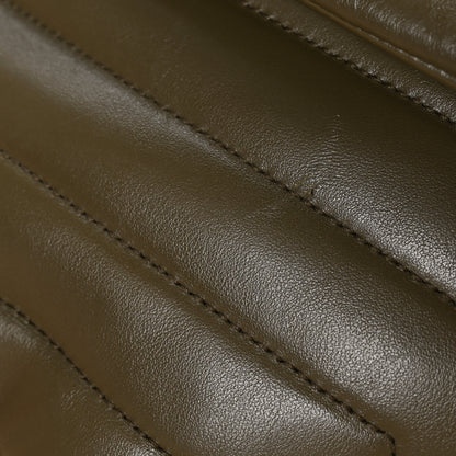 Saint Laurent Calfskin Y Quilted Monogram Medium Loulou Chain Satchel Military Olive 18 of 18