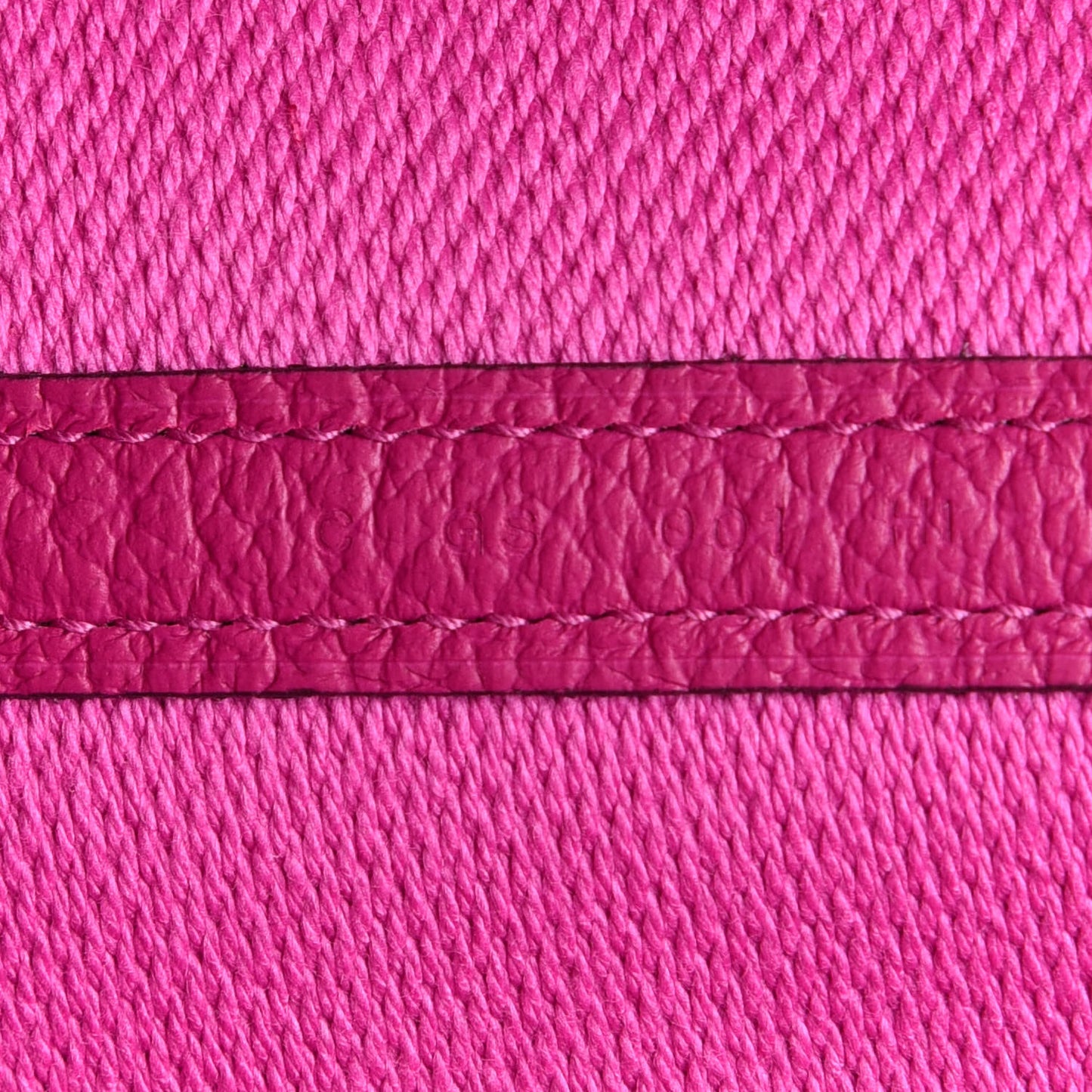 Toile Negonda Garden Party Tote 36 MM Ecru Rose Pourpre