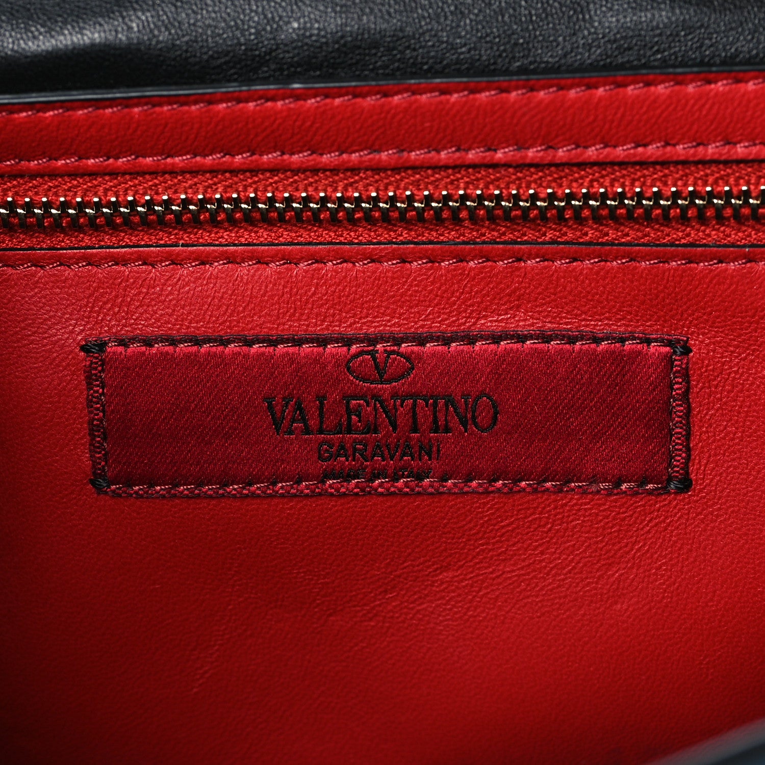 Valentino Garavani Metallic Wrinkled Lambskin Rockstud Spike Wallet On Chain Peacock 5 of 8